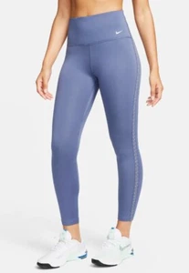 Nike One Women's Therma-FIT Gym Pants Diffused Blue 7/8 Leggings Sz L New $65 - Picture 1 of 8