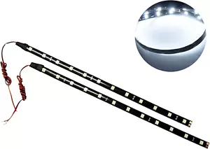 30Cm 12" White Flexible LED Strips High Power Bright 5050 12 SMD Car DRL under D - Picture 1 of 4