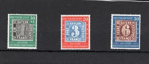 MICHAEL 113 115 GERMANY DEUTSCHE  1949 BUNDERSREPUBLIK  100 YEAR STAMP DAY MNH - Picture 1 of 1