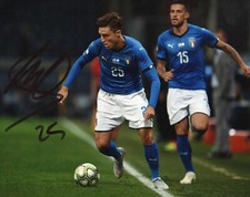 Foto Autografo Calcio Federico Chiesa Asta Beneficenza Soccer Coa Signed Sport