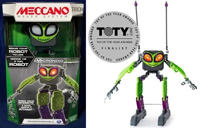 New MICRONOID SWITCH Programmable ROBOT Interact MECCANO TECH Building Set 16405 - Image 1 of 4