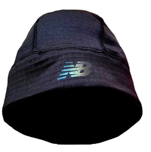 New Balance Runners Reflective Grid Stretch Hat Fleece Skull Cap Beanie Size OS - Picture 1 of 2