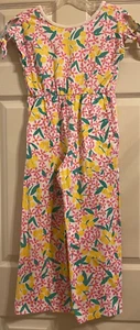 Tea Collection Floral Leggy Romper Girls Size 8 - Picture 1 of 3