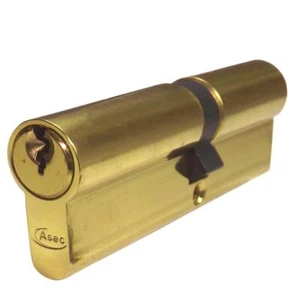 AS1363 - ASEC 5-Pin Euro Doppelzylinder - 100mm 45/55 (40/10/50) KD PB - Bild 1 von 1