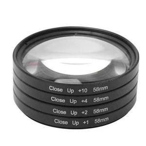 New 58mm Macro Close Up +1 +2 +4 +10 Lens Filter Kit For Canon Nikon Sony Tamron - Picture 1 of 12