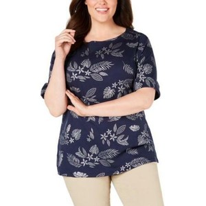 Karen Scott Floral T-Shirt Tops for 