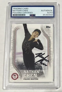 2018 Topps Olympics Nathan Chen Auto Autograph Signed Rookie Card Rare PSA Rc - Picture 1 of 2