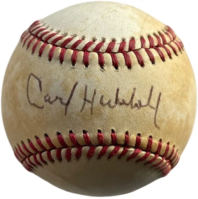 Carl Hubbell Autographed Official Baseball (JSA) - Image 1 of 3