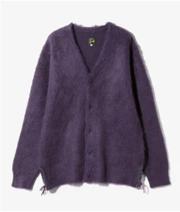 Needles Mohair Strickjacke einfarbig lila Größe XL - Bild 1 von 6