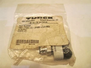 New Turck YB2-FSM 4.5-2FKM 4.5/S1063 ID # U0918-61 Connector Splitter - Picture 1 of 3