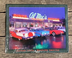 16"x12.5" Al Mac's Lucinda Lewis bel air 50s vtg Chevrolet Diner Decor TIN SIGN - Picture 1 of 12