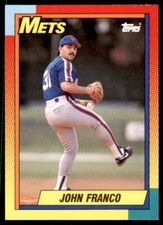 1990 TOPPS TRADED JOHN FRANCO NEW YORK METS #32T
