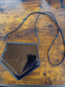 Da-Lackleder Abendtasche Schwarz Elegant - Bild 1 von 2