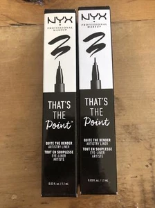 NYX Professional That's The Point Eyeliner Quite The Bender TTPE04 black 2 Pack - Picture 1 of 4