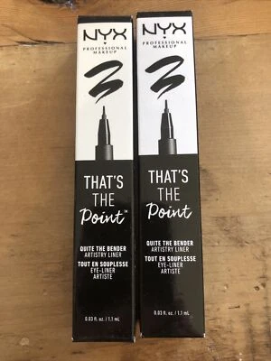 NYX Professional That's The Point Eyeliner Quite The Bender TTPE04 black 2 Pack - Image 1 of 4