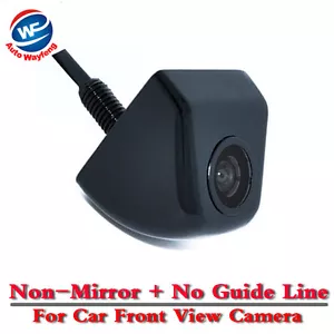Luxury Car Front View Camera Waterproof Without Parking Lines Non-mirror - Black - Picture 1 of 7