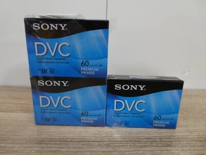 NEW Lot Of 5 Sony Mini DV Digital Video Cassette DVC 60min Premium Tapes Sealed - Picture 1 of 6