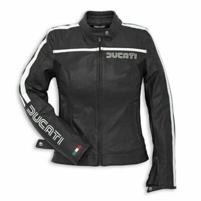 DUCATI JACKET LADIES MOTORBIKE LEDER MOTORCYCLE BIKER WOMANE LADY FEMALE Foto 1 de 4