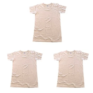 3er Pack Herren T-shirts Weiß Shirt 100% Baumwolle S M L XL Leicht verlängert - Bild 1 von 3