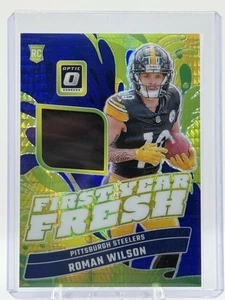 Roman Wilson 2024 Panini Donruss Optic Rookie First Year Fresh Patch Blue Hyper - Picture 1 of 2