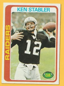 Topps Ken Stabler 1978 #365 casi nuevo Raiders - Imagen 1 de 2
