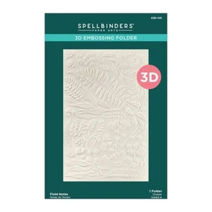 Carpeta de grabación en relieve 3D Spellbinders - Colección de notas de campo - Notas de campo - Imagen 1 de 5