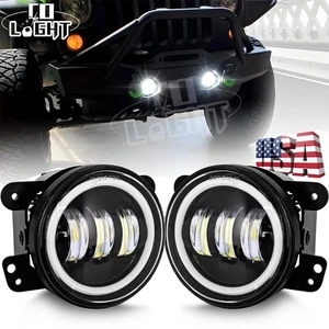 Luces antiniebla LED de 4 pulgadas parachoques delantero lámpara de conducción apta para Jeep Wrangler JK JL JT - Imagen 1 de 10