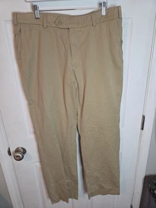 Herren hellbraune Scheine Khakis M3 flache Vorderseite Khakis Größe 38 x 32 (ANDERE MISST) - Bild 1 von 14