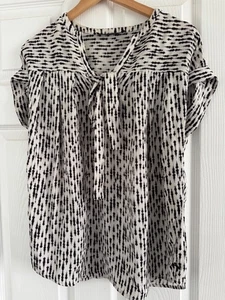 Paul Smith Monochrome silk Blouse 44 sz 12 UK - Picture 1 of 4