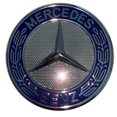 OEM Mercedes-Benz C CL CLK CLS E GL GLK ML SL R S Class Hood Emblem Badge - Image 1 of 4