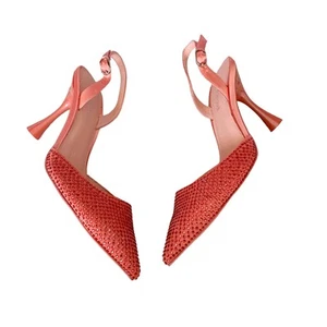 Jeffrey Campbell Zivote Slingback Heel 7 Rose NEW - Picture 1 of 10