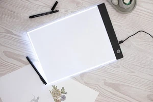 A4 LED Light Pad - Adjustable Brightness for Drawing & Tracing - Picture 1 of 8