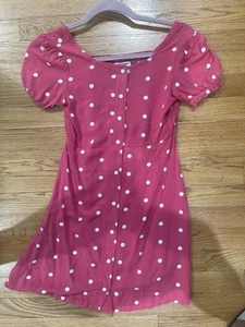Old Navy Girls Pink Polka Dot Dress  - Picture 1 of 3