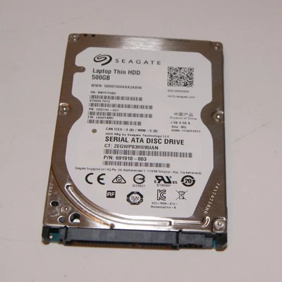 Seagate Momentus Thin 500GB 2.5" SATA 5400RPM ST500LT012 Laptop Hard Drive HDD - Image 1 of 2