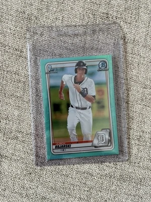 2020 Bowman Chrome Prospects Aqua Refractor /125 Ulrich Bojarski #BCP-14 - Image 1 of 2