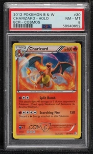Charizard Holo Pokemon Black & White Boundaries Crossed PSA 8 - Picture 1 of 2