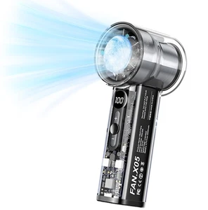 Portable Handheld Turbo Fan with Ice Cooling Plate, Personal Hand Held Mini T... - Picture 1 of 9