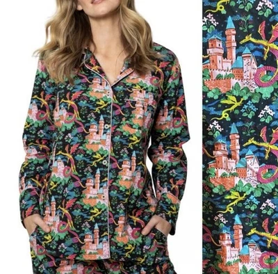 Conjunto de pijama estampado Dragon Dreams Printfresh para mujer talla grande Foto 1 de 4
