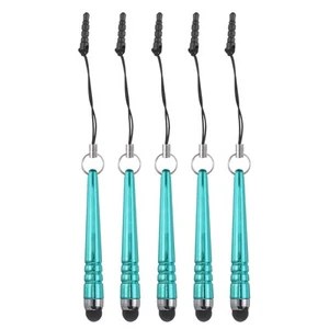 5pcs Metallic Stylus Pen for Touch Screens Metal Capacitive Pens, Light Blue - Zdjęcie 1 z 8
