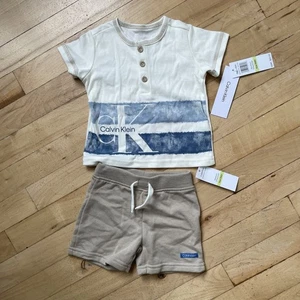 Calvin Klein Baby Boy Two Piece Set NWT Size 3-6 Months - Picture 1 of 7
