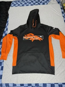 Felpa con cappuccio NFL Denver Broncos Nike da uomo taglia media Therma-Fit Football - Foto 1 di 5