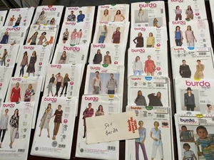 Lote a granel de 50+ patrones de costura BURDA sin cortar patrón de ropa para mujer - Imagen 1 de 13