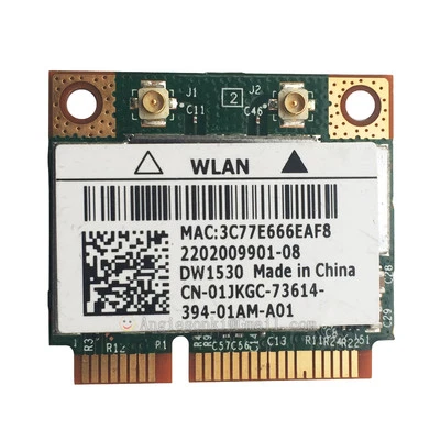 Dell E6520 E6420 E5520 DW1530 Dual Band WIRELESS-N WIFI Card BCM943228HM4L 1JKGC - Image 1 of 4