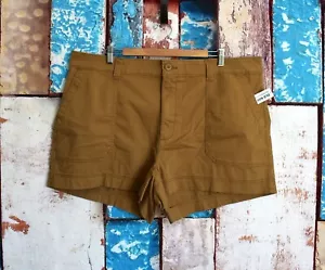 Old Navy hochtaillierte OGC Damen-Chino-Shorts 5 Schrittlänge LARGE Clifftop NEU - Bild 1 von 12