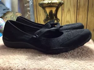 Scarpe donna Sketchers taglia 9 nero/grigio maglia vestibilità rilassata memory foam - Foto 1 di 5