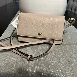 Bolso de mano Michael Kors bandolera de cuero rosa suave - Imagen 1 de 9