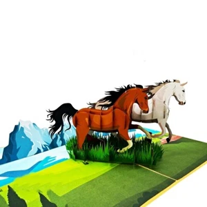 Horse 3D Pop Up Greeting Card for all occasions - Picture 1 of 5