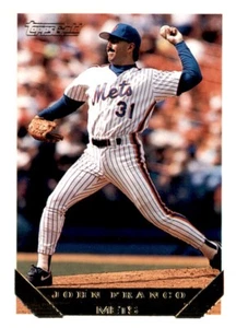 1993 Topps Gold John Franco lámina MLB inserto PWE Mets #25 - Imagen 1 de 2