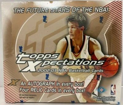 2002/03 TOPPS XPECTATIONS NBA BASKETBALL HOBBY BOX YAO MING RC NEW SEALED - Image 1 of 4