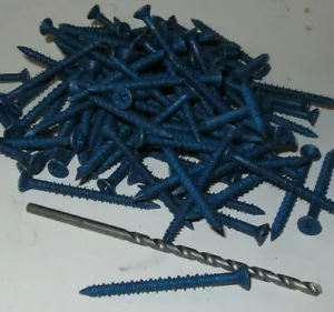 Simpson Strong-Tie TTN2-25214PF 1/4" x 2-1/4" Titen #3 Flat Masonry Screw 100ct - Picture 1 of 3